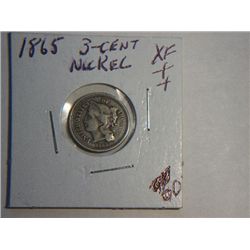 1865 3 CENT NICKLE