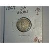 Image 1 : 1867 3 CENT NICKLE