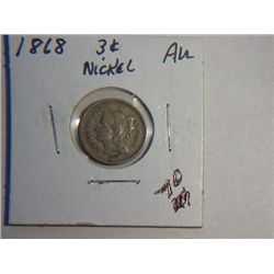 1868 3 CENT NICKLE