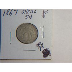 1867 SHIELD NICKLE