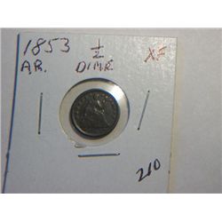 1853 1/2 DIME