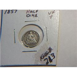 1857 1/2 DIME