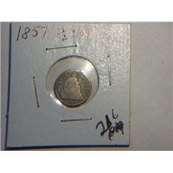 1857 1/2 DIME