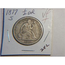 1877-S SEATED LIBERTY 1/2 DOLLAR