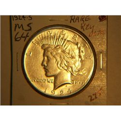 1924-S PEACE DOLLAR