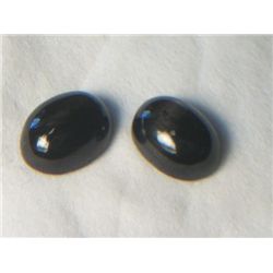 (2) BLACK STAR CHROME DIOPSIDE (RARE)