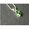 Image 2 : RUSSIAN CHROME DIOPSIDE PLATNIUM OVERLAY SILVER