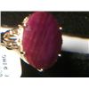 Image 1 : 14k GOLD RUBY SOLITARE RING SIZE 7