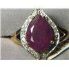 Image 1 : 10k GOLD RUBY RING SIZE 8