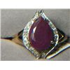 Image 1 : 10k GOLD RUBY RING SIZE 8