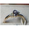 Image 1 : 10k GOLD TANZANITE AND DIAMOND RING SIZE 8