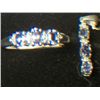 Image 1 : PLATNIUM OVERLAY SILVER TAZANITE RING SIZE 8 AND PENDANT