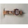 Image 1 : PINK TOPAZ RING SIZE 7 WITH SIMULATED DIAMONDS