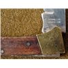 Image 3 : LARGE 8 1/2" FOLDING KNIFE-WOOD HANDLE W/BRASS TRIM