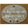 Image 1 : GERMAN ORIGINAL WEHRMACHT DOG TAG 3RD REGMT COMPANY 248