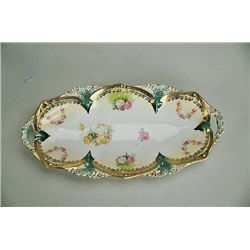 R.S. Prussia Oval Handled Tray