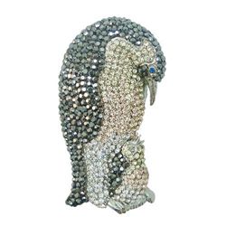 Amazing Swarovski Crystal Emperor Penguin Brooch Pin