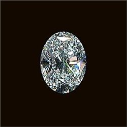 3 carat Oval Facet Cut VVS1 Color H BIANCO diamonde