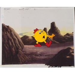 Pac Man Cartoon Hand Painted Animation Production Cel