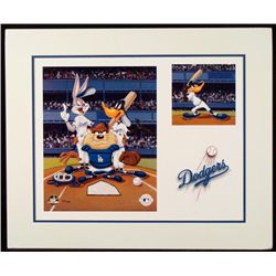 Looney Tunes Lithograph LA Dodgers Taz Bugs Daffy LE