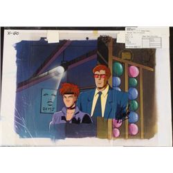 Animation Signed Cel X-MEN Original Stan Lee Background
