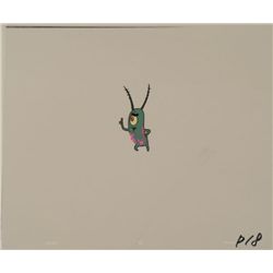 SpongeBob Original Production Art Cel Plankton Jellied