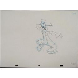 Goofy Original Production Drawing Grooving Disney