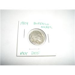 1924 Buffalo Nickel KEY DATE *PLEASE LOOK AT PICTURE TO DETERMINE GRADE - COIN OUT OF SAFE DEPOSIT B