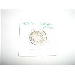 1929-S Buffalo Nickel *PLEASE LOOK AT PICTURE TO DETERMINE GRADE - COIN OUT OF SAFE DEPOSIT BOX & NO