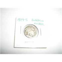 1929-S Buffalo Nickel *PLEASE LOOK AT PICTURE TO DETERMINE GRADE - COIN OUT OF SAFE DEPOSIT BOX & NO