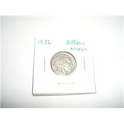 1936 Buffalo Nickel *PLEASE LOOK AT PICTURE TO DETERMINE GRADE - COIN OUT OF SAFE DEPOSIT BOX & NOT 