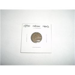 1890 Indian Head Penny *PLEASE LOOK AT PICTURE TO DETERMINE GRADE - COIN OUT OF SAFE DEPOSIT BOX & N