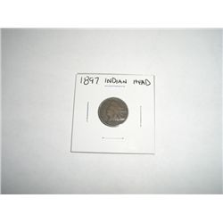 1897 Indian Head Penny *PLEASE LOOK AT PICTURE TO DETERMINE GRADE - COIN OUT OF SAFE DEPOSIT BOX*!!