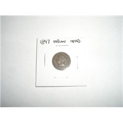 1897 Indian Head Penny *PLEASE LOOK AT PICTURE TO DETERMINE GRADE - COIN OUT OF SAFE DEPOSIT BOX & N