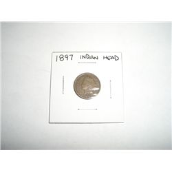 1897 Indian Head Penny *PLEASE LOOK AT PICTURE TO DETERMINE GRADE - COIN OUT OF SAFE DEPOSIT BOX & N