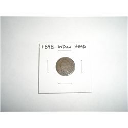 1898 Indian Head Penny *PLEASE LOOK AT PICTURE TO DETERMINE GRADE - COIN OUT OF SAFE DEPOSIT BOX & N