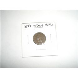 1899 Indian Head Penny *PLEASE LOOK AT PICTURE TO DETERMINE GRADE - COIN OUT OF SAFE DEPOSIT BOX & N
