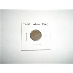 1902 Indian Head Penny *PLEASE LOOK AT PICTURE TO DETERMINE GRADE - COIN OUT OF SAFE DEPOSIT BOX & N