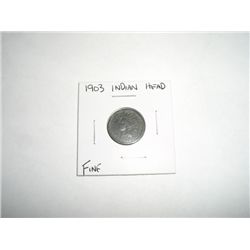 1903 Indian Head Penny *FINE GRADE - COIN OUT OF SAFE DEPOSIT BOX*!!