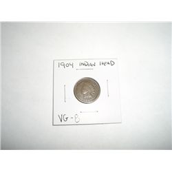 1904 Indian Head Penny *VERY GOOD-8 GRADE - COIN OUT OF SAFE DEPOSIT BOX*!!