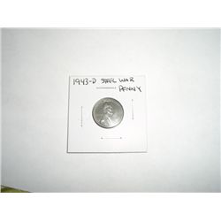 1943-D WAR Steel Lincoln Penny *PLEASE LOOK AT PICTURE TO DETERMINE GRADE - COIN OUT OF SAFE DEPOSIT