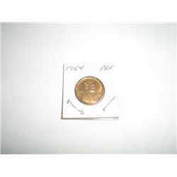 1954 RARE PROOF Lincoln Penny *RARE PROOF GRADE - COIN OUT OF SAFE DEPOSIT BOX*!!