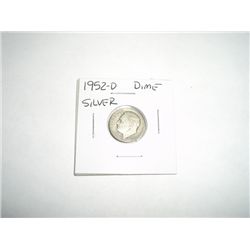 1952-D SILVER Dime  - COIN OUT OF SAFE DEPOSIT BOX*!!