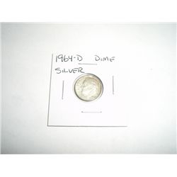 1964-D SILVER Dime  - COIN OUT OF SAFE DEPOSIT BOX*!!