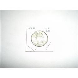 1948-D SILVER Quarter *RARE MS-60 HIGH GRADE*  - COIN OUT OF SAFE DEPOSIT BOX*!!