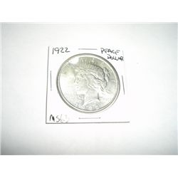 1922 Peace Silver Dollar *RARE MS-63 HIGH GRADE*!!