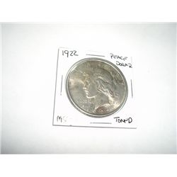 1922 Peace Silver Dollar *RARE MS-63+ HIGH GRADE*!!