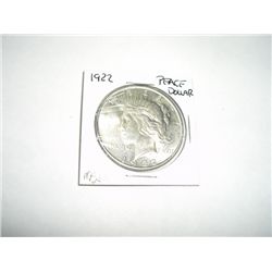 1922 Peace Silver Dollar *RARE MS-64 HIGH GRADE*!!