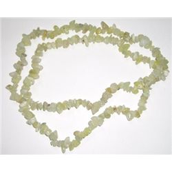 Australian Natural *PREHNITE* Necklace Approx 24 Inches!!