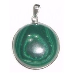 Ruby Zoisite & Malachite Large Pendant set in Solid Sterling Silver *STAMPED .925* Mounting!! Total